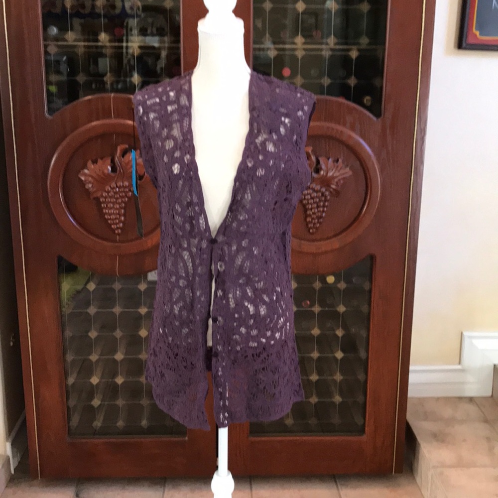 DonnaKaran Vest lace Purple